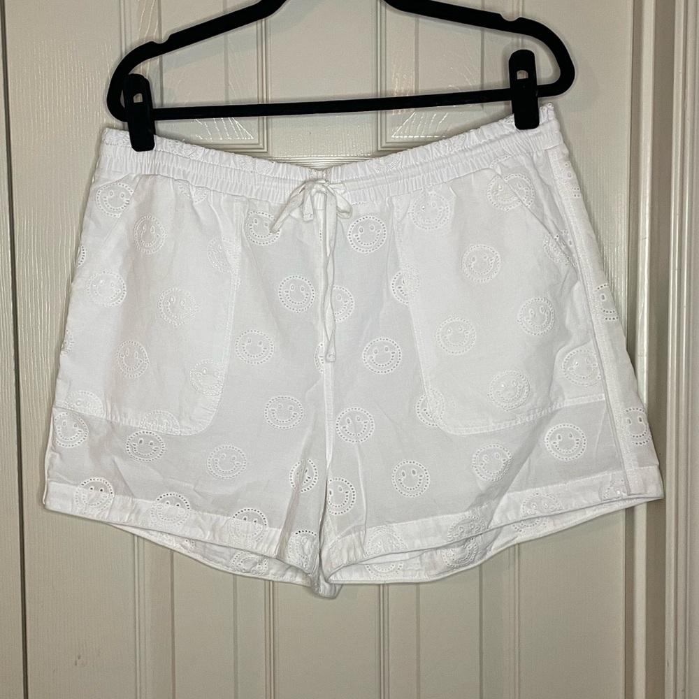 Anthropology Saint Geraldine Smiley Face Shorts